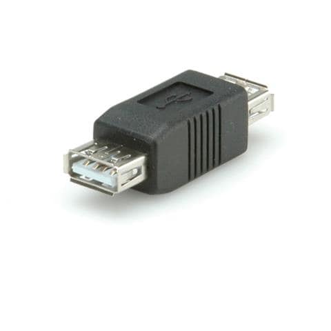 USB 2.0 Gender Changer, Type A F / F Nero cavo di interfaccia e adattatore - Foto 1